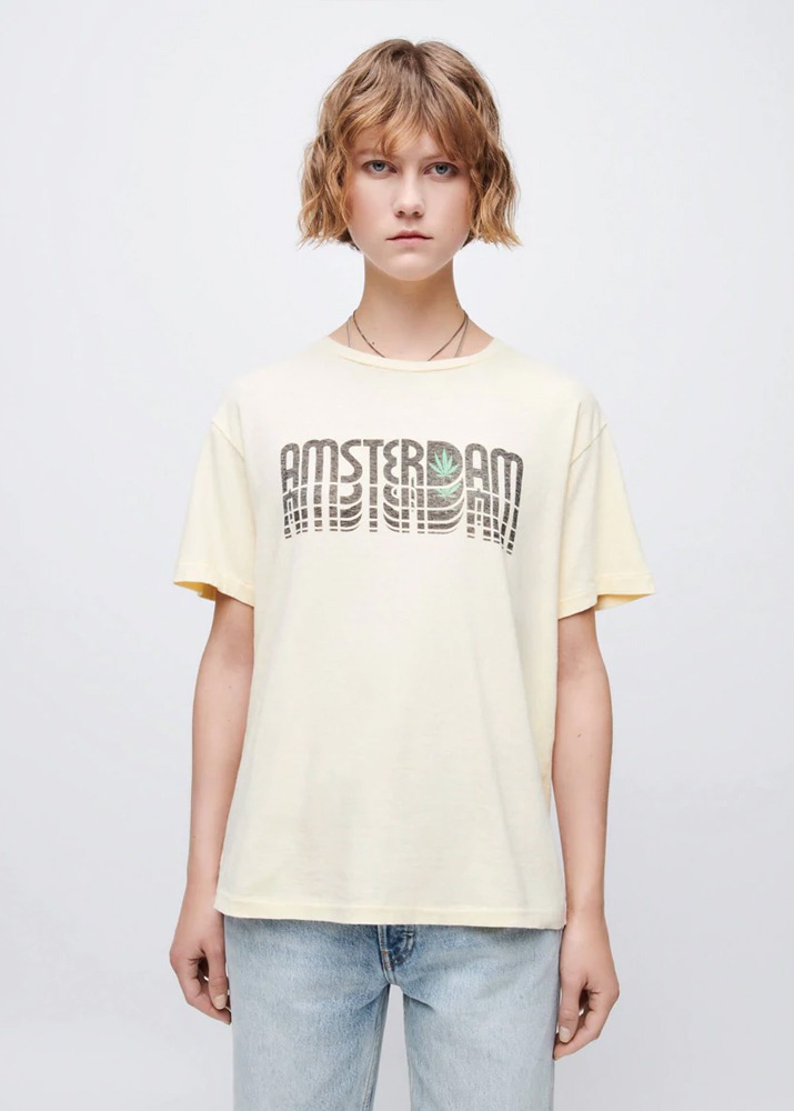 RE/DONE _ 90S Easy Tee Amsterdam Buttercream