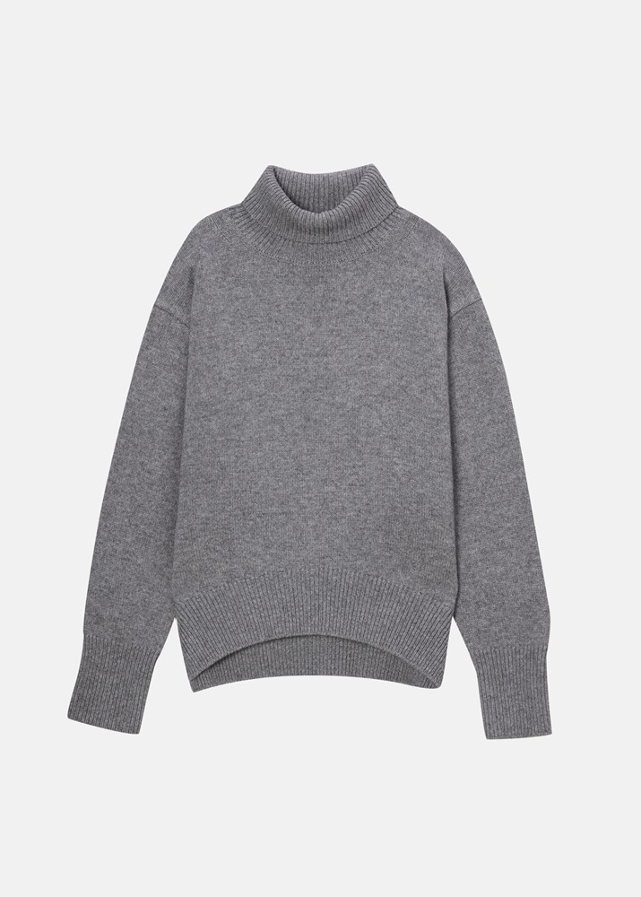 [VUE DU PARC] Turtleneck Sweater Grey
