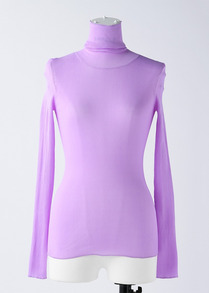 High Neck Pullover Lilac