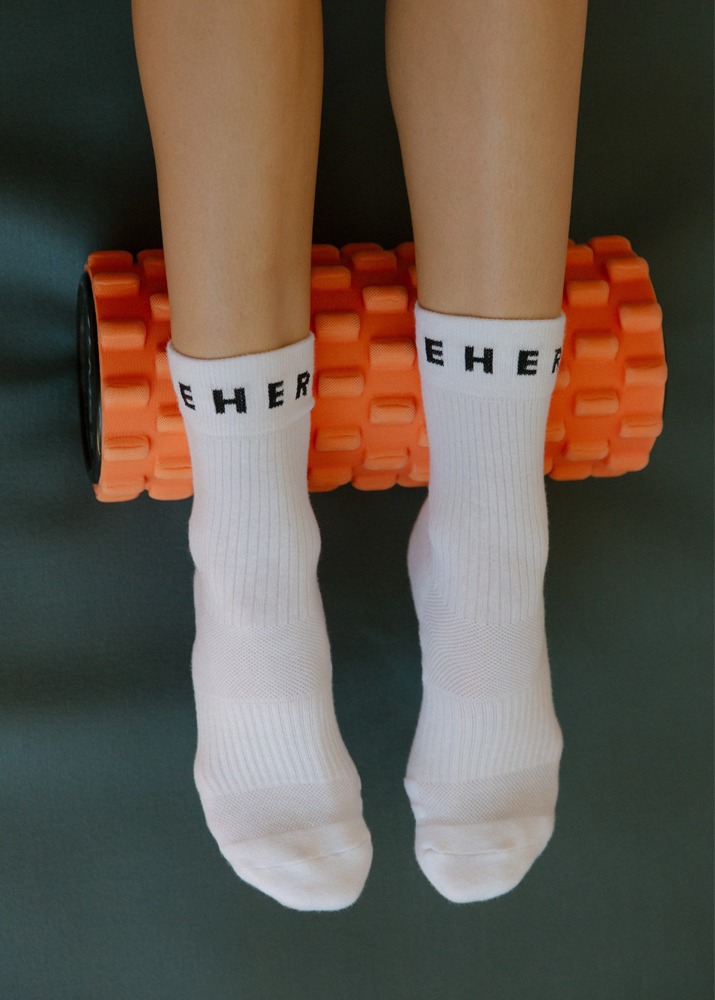 Functional Sport Socks With Nehera Logo White