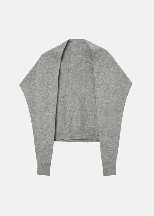 [HIMALAYAN CASHMERE]  Wrap Sweater - Hestia Grey