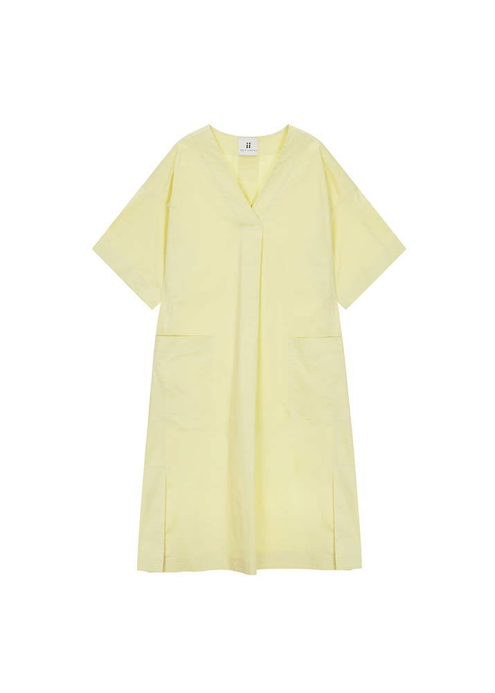 UNKIIND _ Oversized Woven Dress Lemon