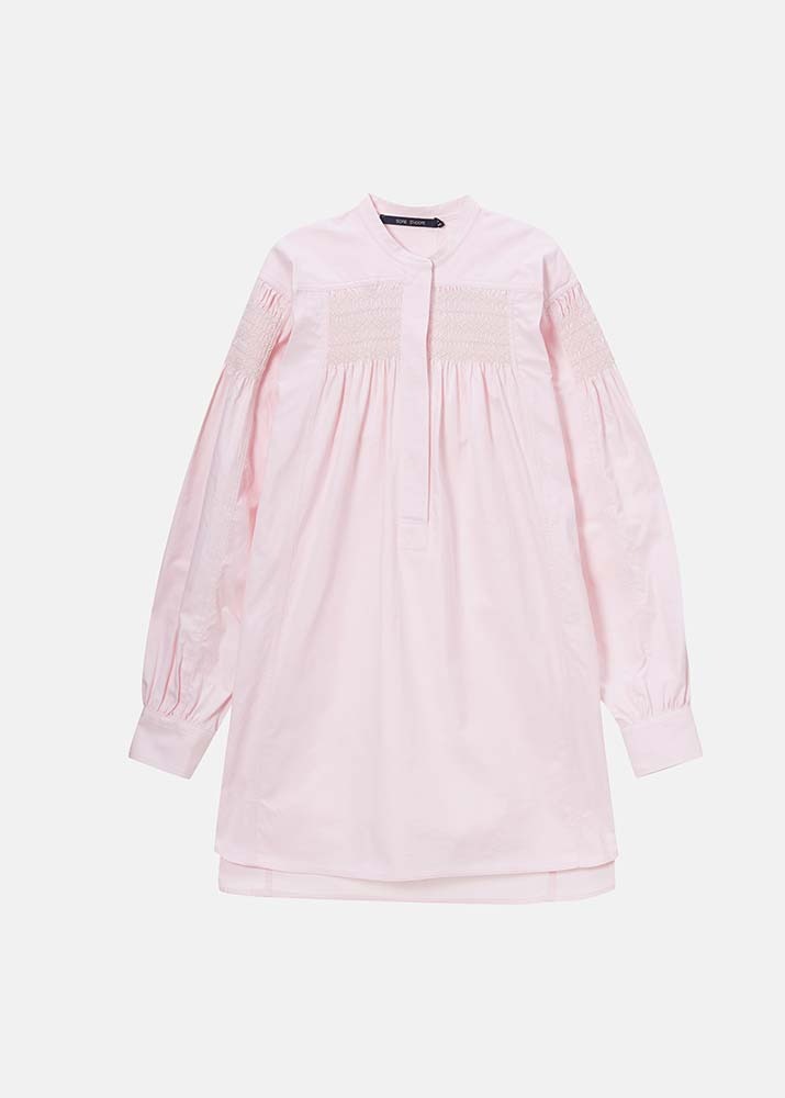 SOFIE D&#039;HOORE _ Long Smock Embroidered Top Woven Petal