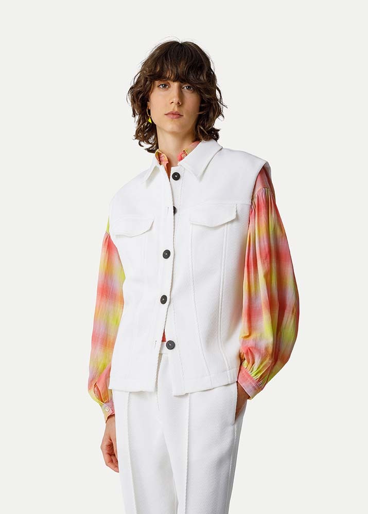 FORTE FORTE _ Wool Cotton Boxy Vest