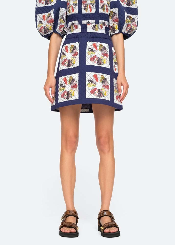 SEA NY _ Pippin Quilt Mini Skirt