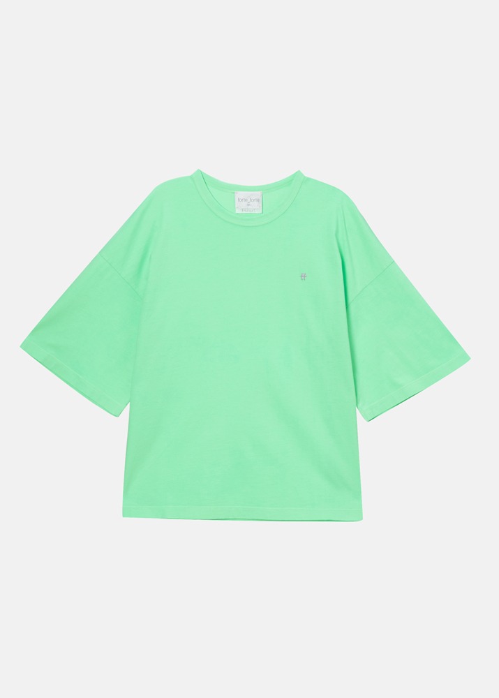 FORTE FORTE _ Organic Cotton Jersey Oversized T-shirt Green