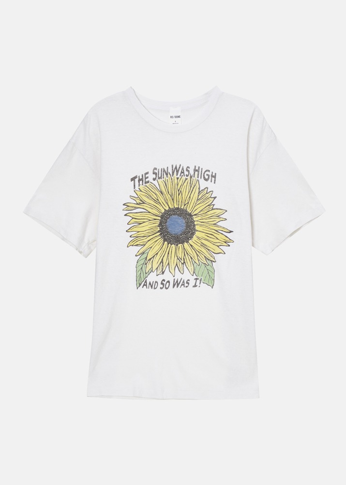 RE/DONE _ 90s Easy Tee Sunflower